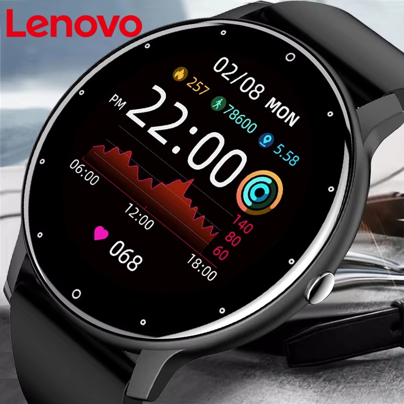 Smartwatch Store - เลอโนโว Zl02C โปรสมาร์ทวอทช์หน้าจอสัมผัสเต็มรูปแบบกีฬาฟิตเนสตัวติดตามนาฬิกากันน้ำบลูทูธสมาร์ทวอทช์ ยูนิเวอร์แซล 2026