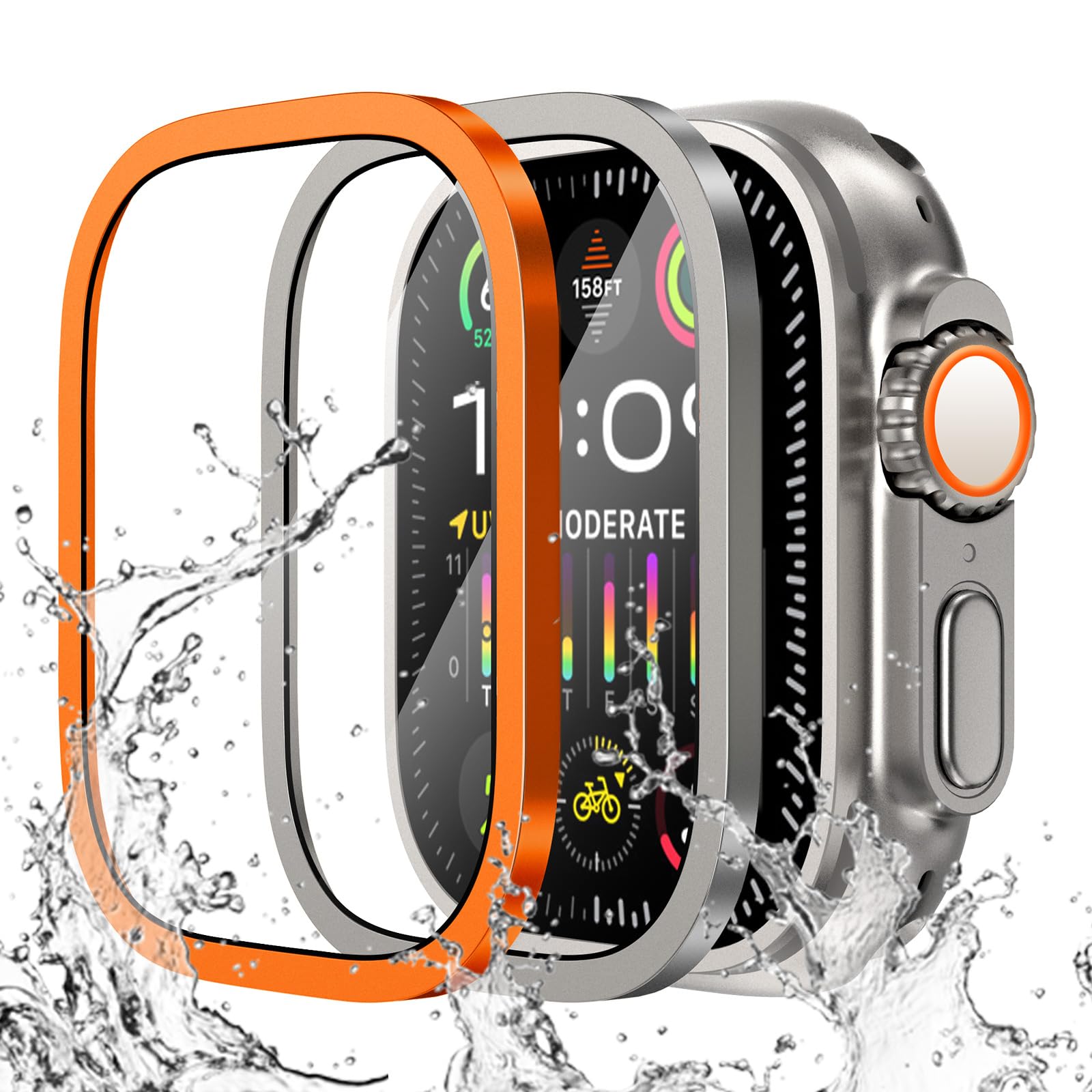 Smartwatch Watch Accessories - กระจกนิรภัยสําหรับ Apple Watch Ultra 49 มม.