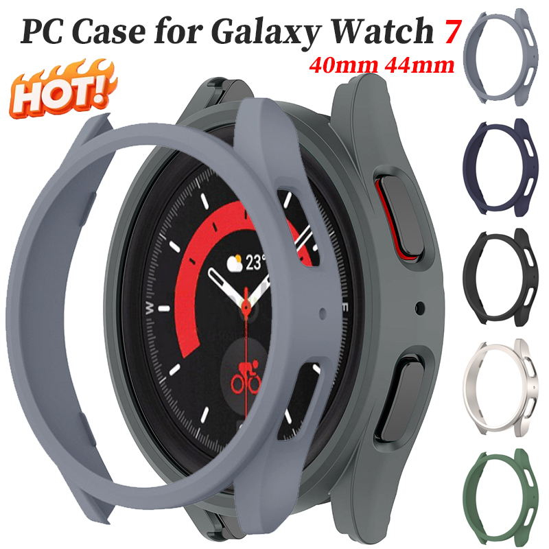 Samsung Smartwatch Accessories - เคสพีซีสำหรับซัมซุงกาแล็กซี่วอทช์ 7 40 มม.44 มม.ฝาครอบสมาร์ทวอทช์ป้องกันกันชนแบบกลวงรอบด้านสำหรับกาแล็กซี่วอทช์ 7
