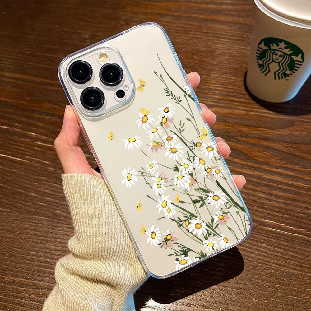 Apple Iphone 16 - เคสโทรศัพท์ลายดอกเดซี่ใหม่ สำหรับ iPhone 13 12 Mini