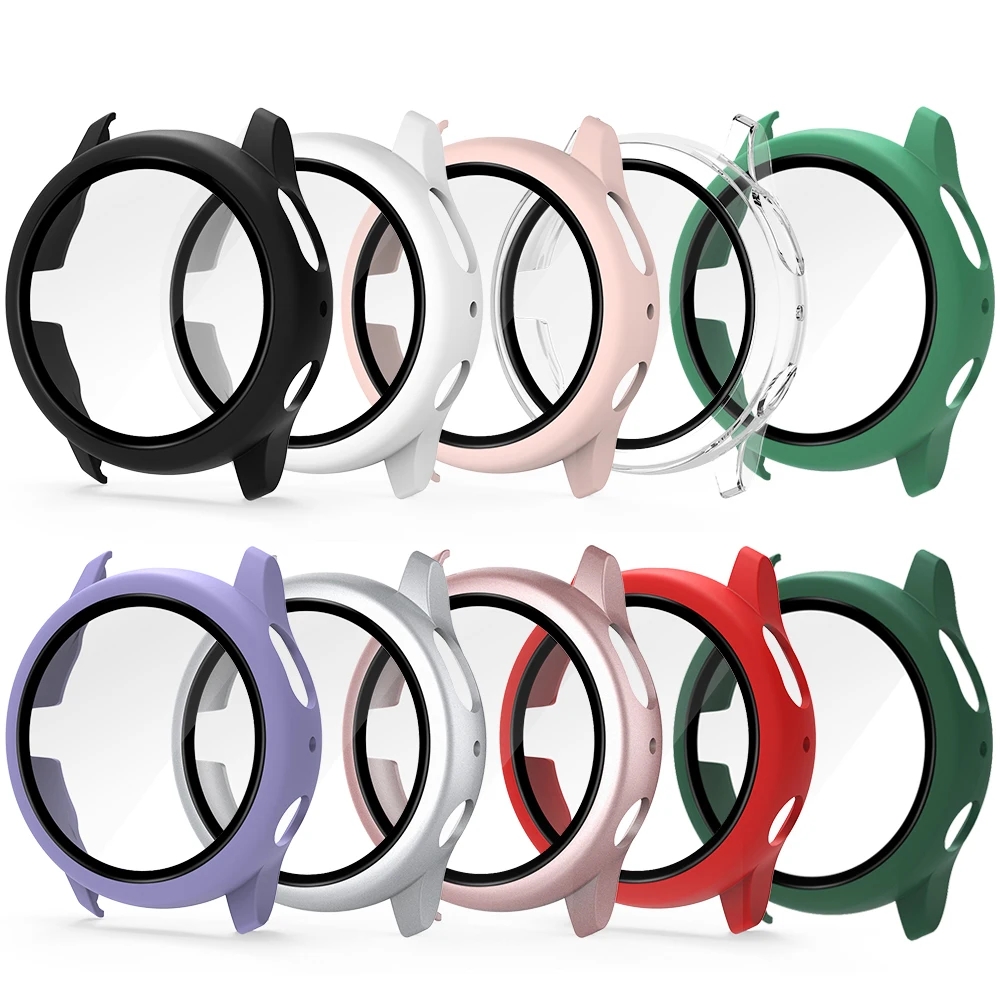 Samsung Smartwatch Ultra Accessories - เคสกระจกนิรภัยสำหรับ Samsung Galaxy Watch Active 2