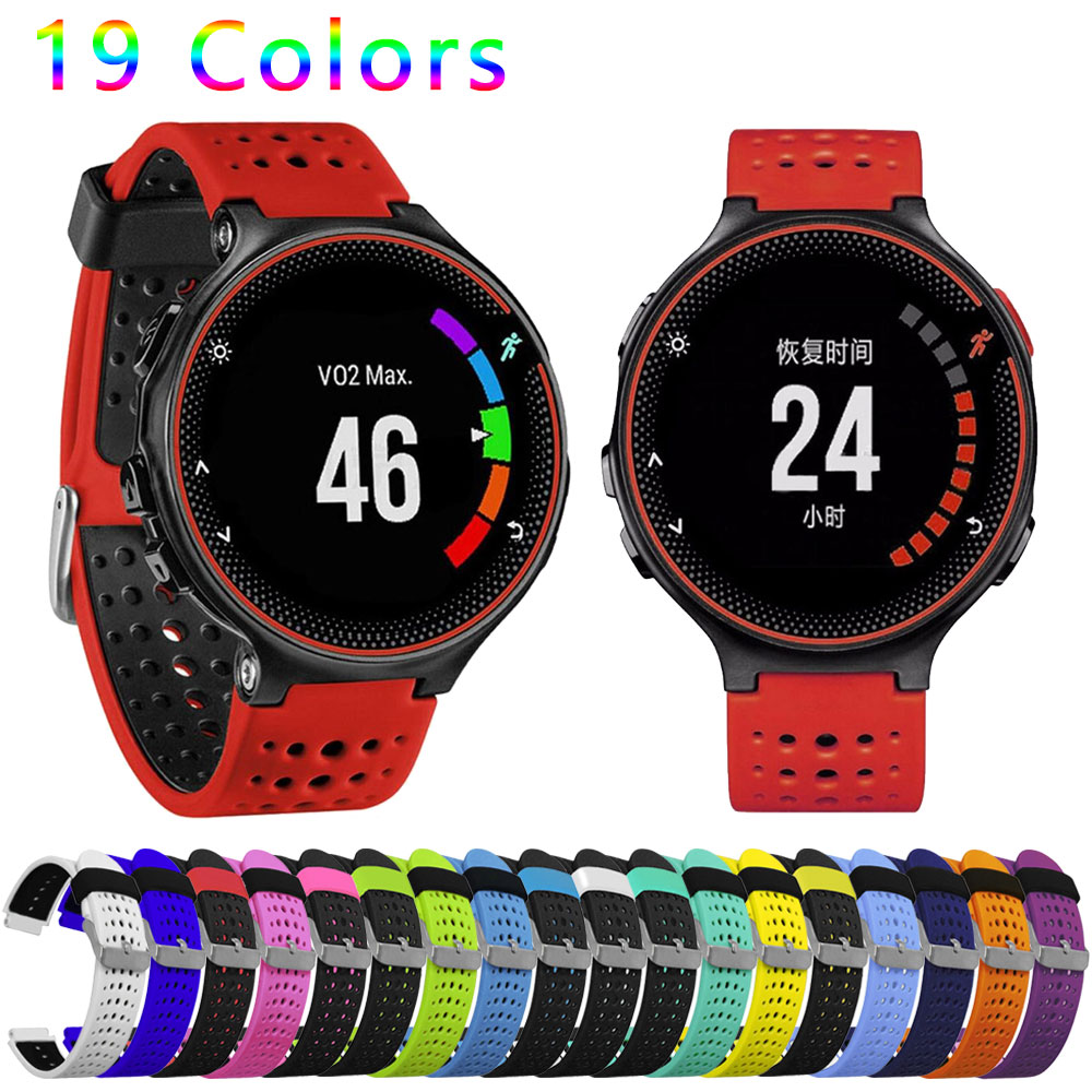 Silicone Band Replacement - สายรัดสำหรับซิลิโคนสำหรับผู้เบิกทาง Garmin 230 / 235 /