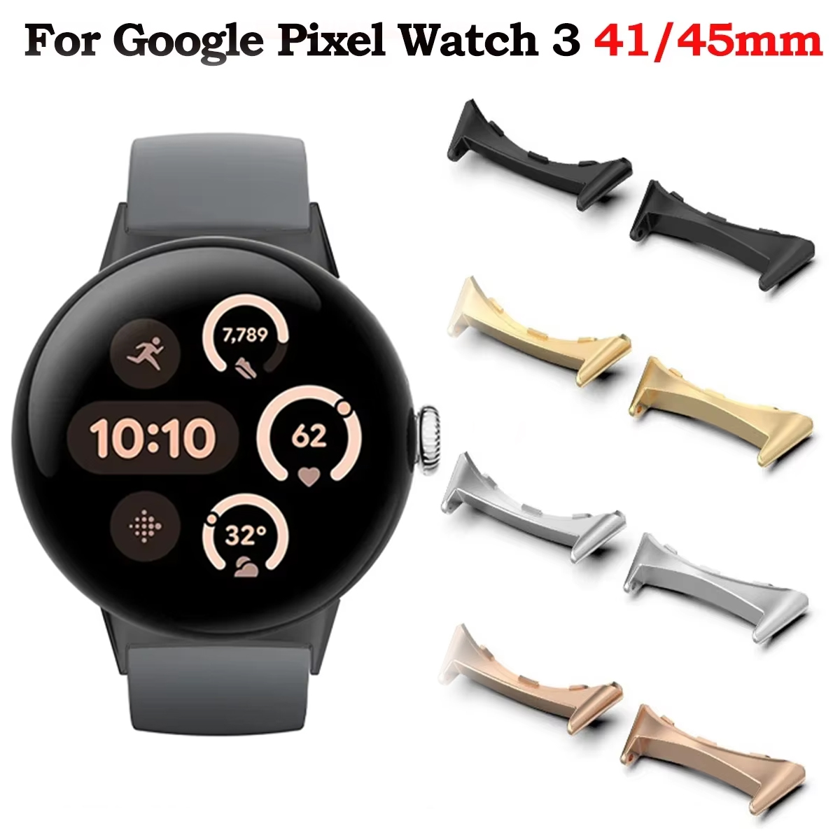 2pcs สายนาฬิกาอะแดปเตอร์สําหรั - Smartwatch Watch Accessories บทวิจารณ์และราคา