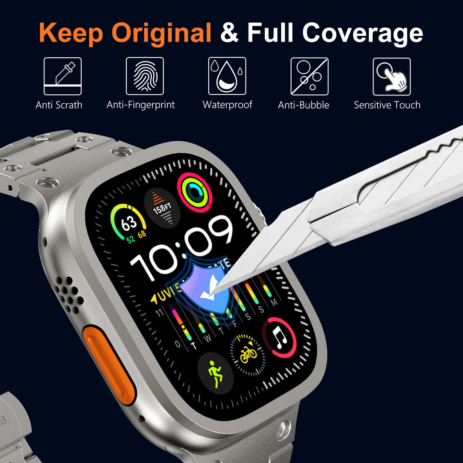 กระจกนิรภัยสําหรับ Apple Watch - Smartwatch Watch Accessories บทวิจารณ์และราคา