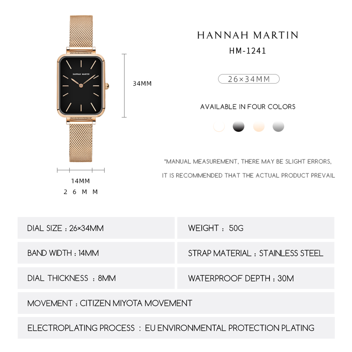 สี่เหลี่ยมผืนผ้า Ultrathin Nor - Stainless Mesh Band บทวิจารณ์และราคา