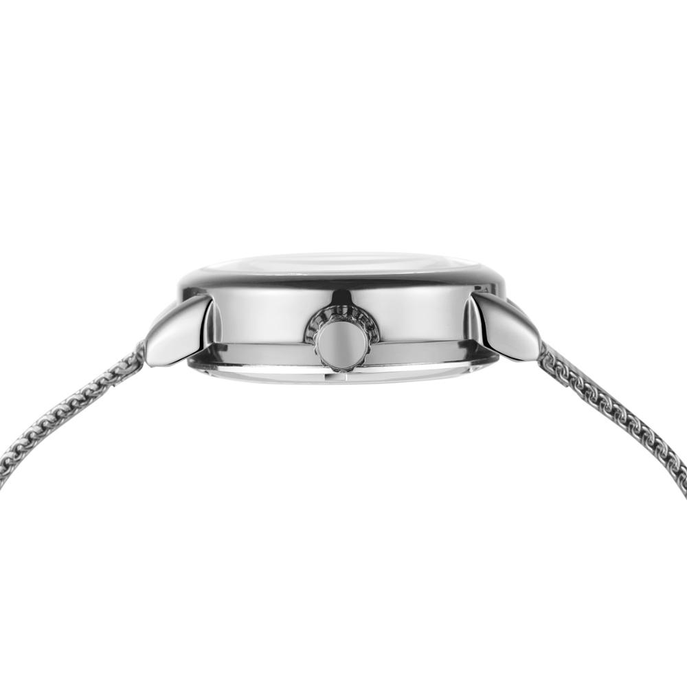 Reloj Mujer FORSININGแฟชั่นผู้ - Stainless Mesh Band บทวิจารณ์และราคา