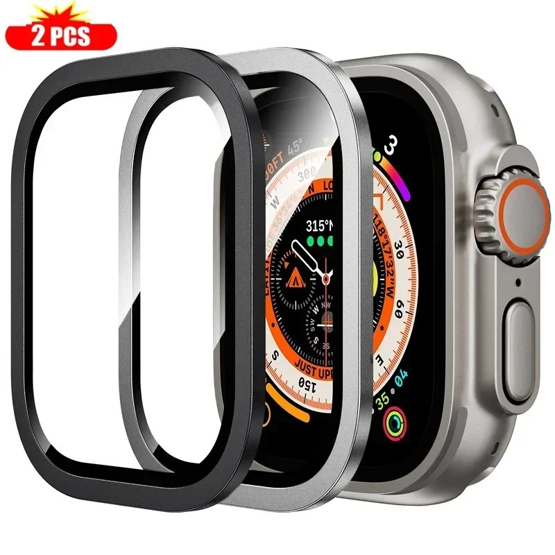 2PCS กระจกนิรภัยสําหรับ Apple  - Smart Watch Accessories บทวิจารณ์และราคา