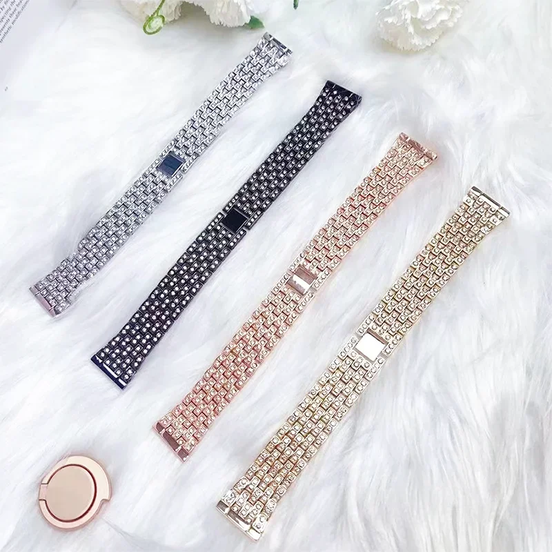 สแตนเลสสตีลเพชรนาฬิกาสําหรับ R - Titan Smartwatch Accessories บทวิจารณ์และราคา