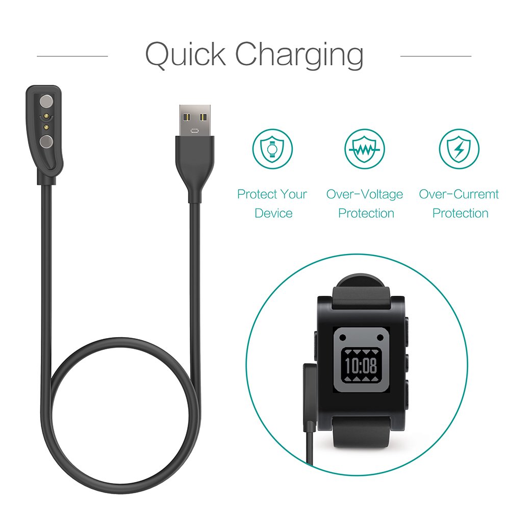 2-PackสำหรับPebble Classic 1st - Pebble Smartwatch Accessories บทวิจารณ์และราคา