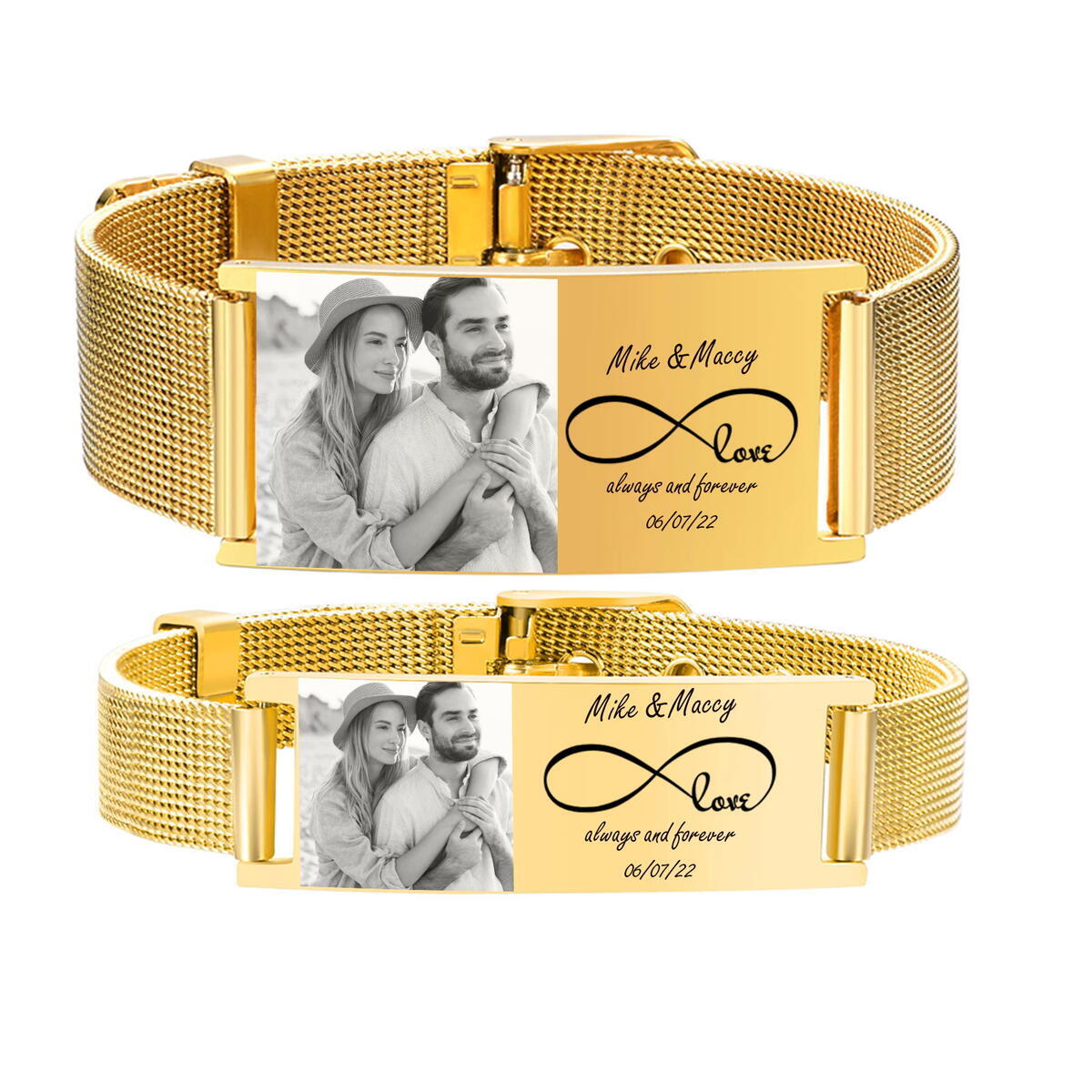 สร้อยข้อมือ ID ส่วนบุคคลสำหรับ - Stainless Mesh Band บทวิจารณ์และราคา