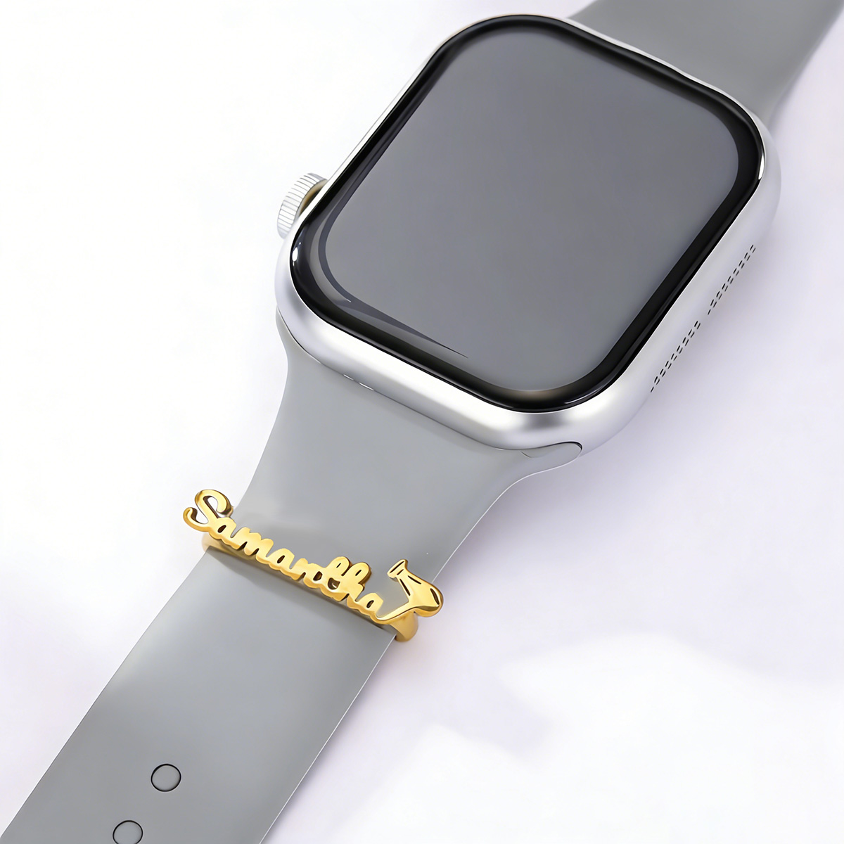 ชาร์มโลหะสลักชื่อ Chandler สำห - Smart Watch Accessories บทวิจารณ์และราคา