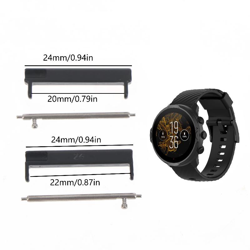 1 คู่ 24 มม. ถึง 22 มม./20 มม. - Smart Watch Accessories บทวิจารณ์และราคา