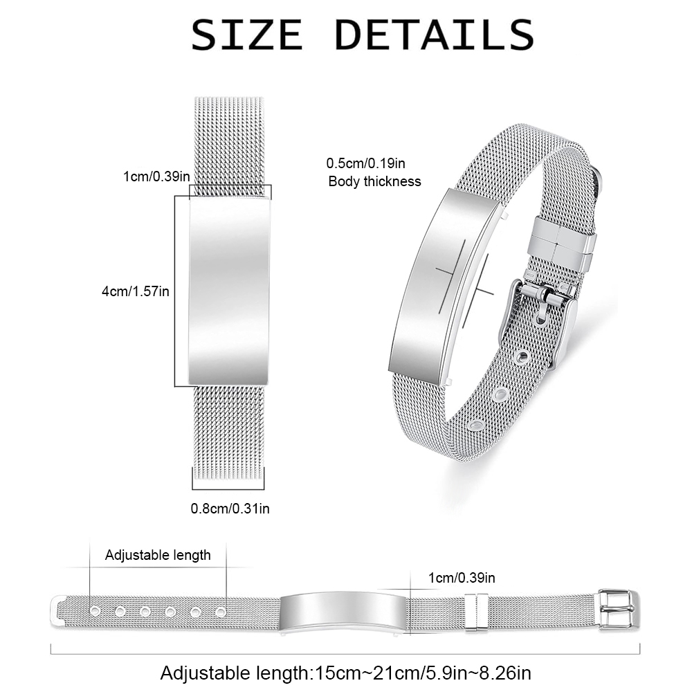 เครื่องประดับ Urn สร้อยข้อมือ  - Stainless Mesh Band บทวิจารณ์และราคา