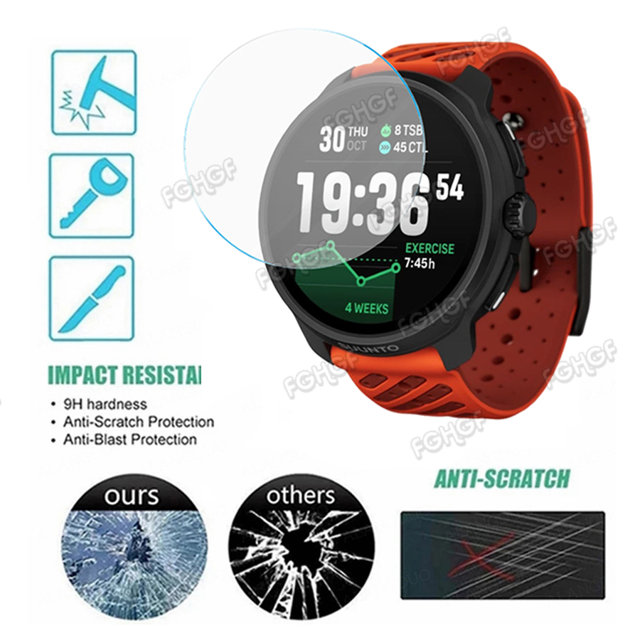 ฟิล์มป้องกันกระจกนิรภัยสำหรับซ - Smart Watch Accessories บทวิจารณ์และราคา