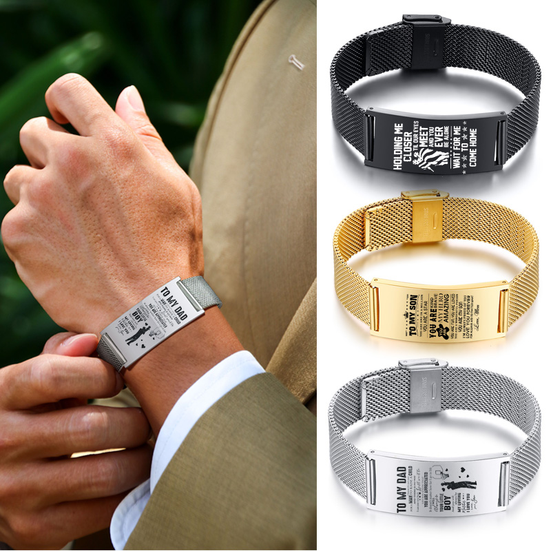 สร้อยข้อมือผู้ชายTimelessธรรมช - Stainless Mesh Band บทวิจารณ์และราคา