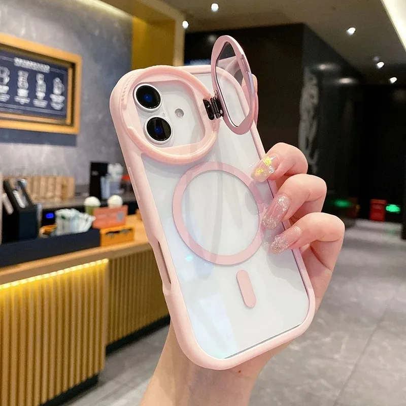 เคสโทรศัพท์ใสพร้อมขาตั้งกล้องใ - Magnetic Charging Stand บทวิจารณ์และราคา